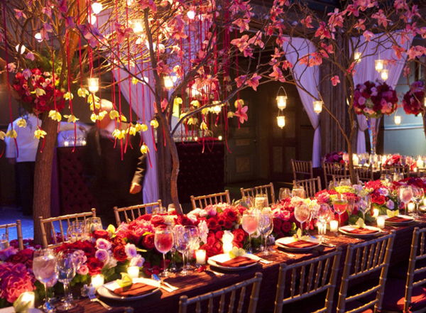 Đèn lồng hoa tươi